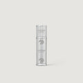 Creed silver leather 5ml perfume atomizer on a light gray background