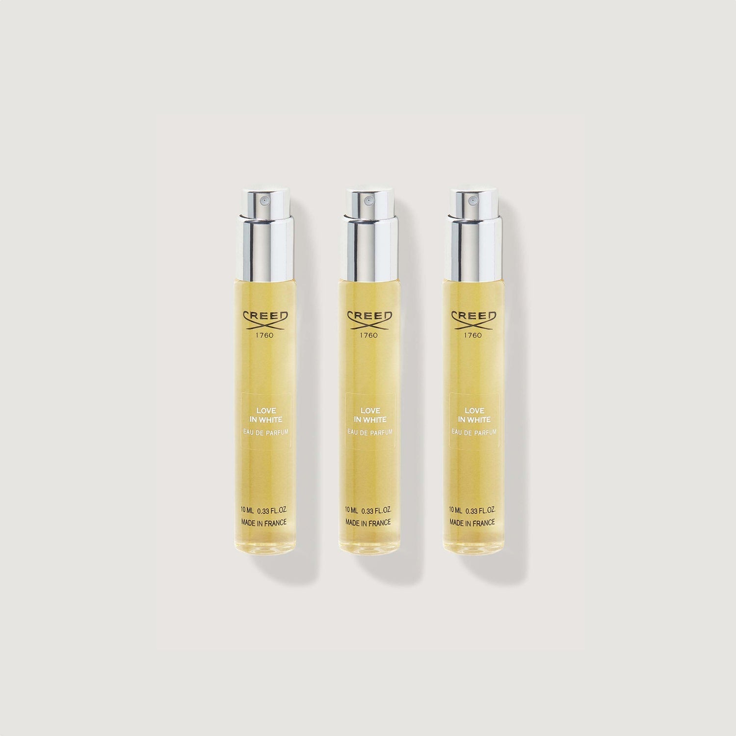 3x10ml Love In White atomizer refill set