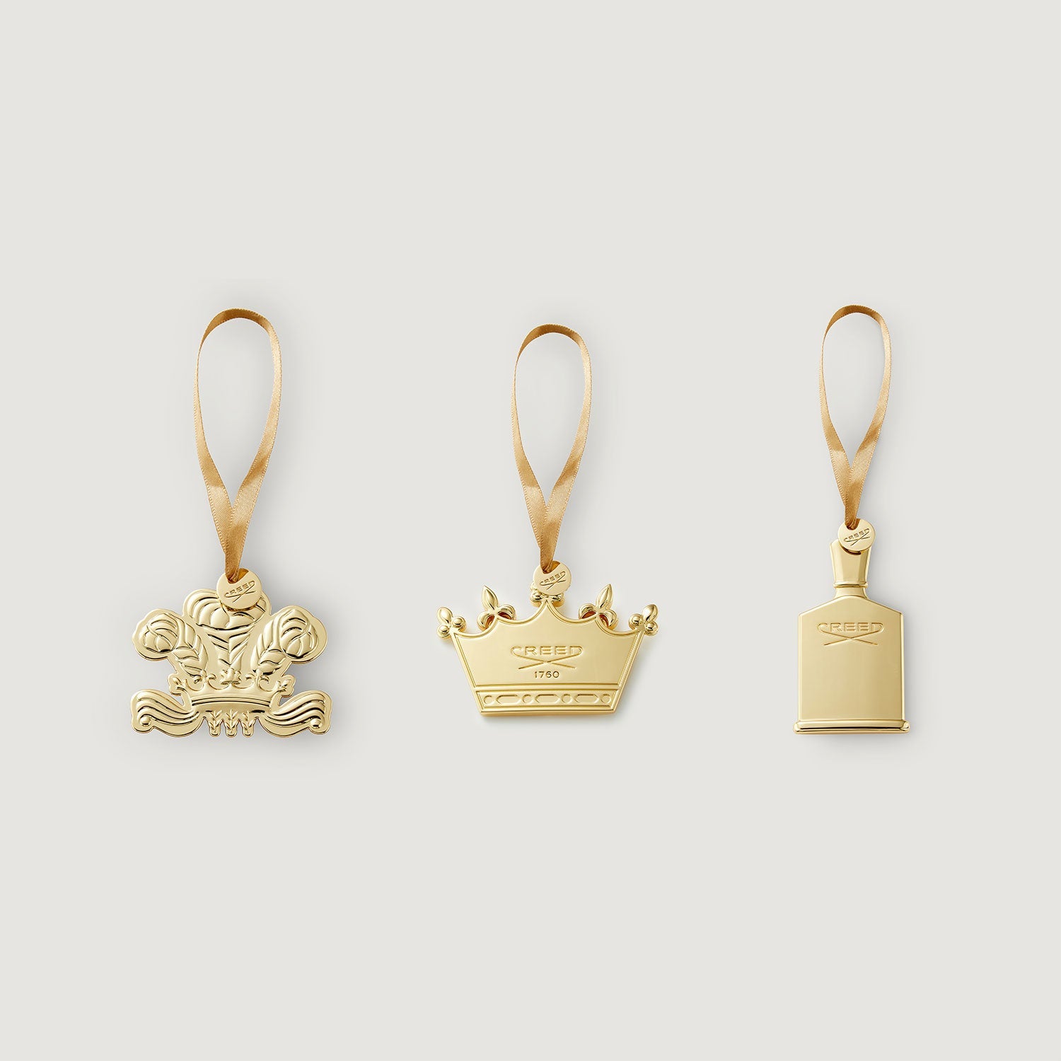 Set of 3 scented creed holiday ornaments