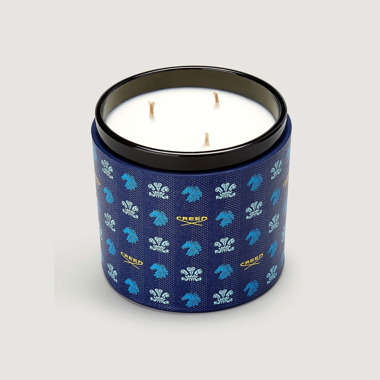 Blue Leather Vanisia 650g Candle 